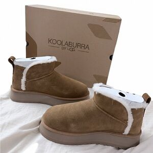 Koolaburra by Ugg Women's Brown Boots with White Trim